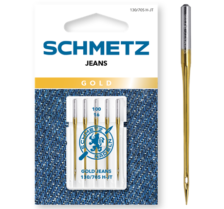 Schmetz Gold farkut 100/16 130/705 H-JT 5 kpl